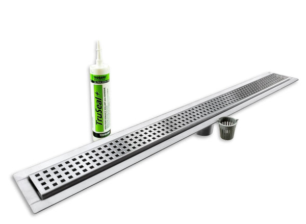 Linear Shower Drain - Detail View - Trugard Direct