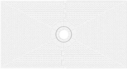 32" X 60" Standard Shower Tray Kit With Square Drain