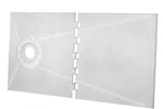 Standard Shower Pan Tray for Square Drains - Included Parts - Trugard Direct