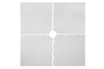 48" X 48" Standard Shower Tray Kit With Square Drain - Included Parts - Trugard Direct