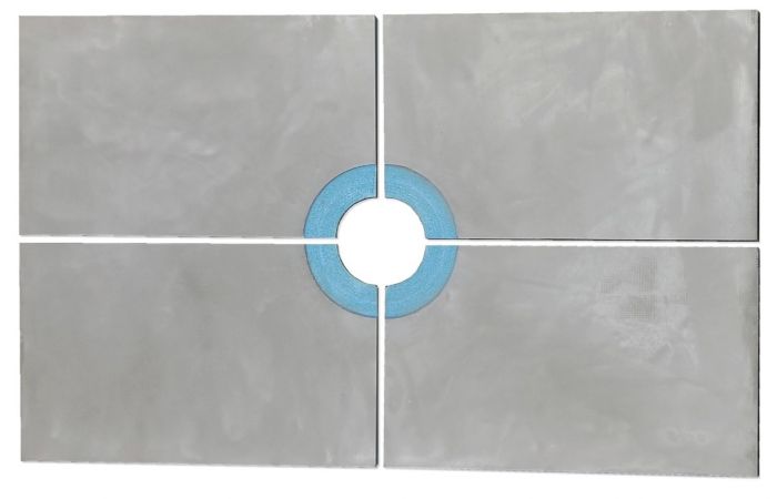 Curbless Shower Pan Tray for Square Drains - Close-Up - Trugard Direct