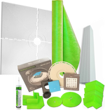 42" X 42" Standard Shower Tray Kit With Square Drain - Trugard Direct