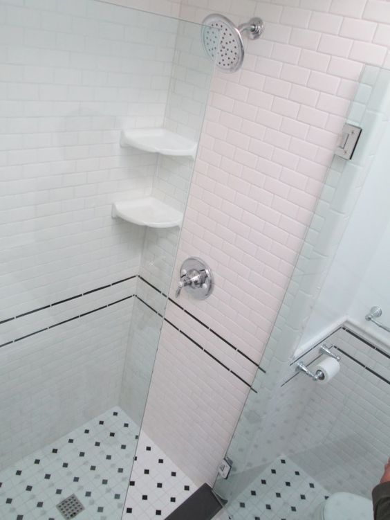 🌺 Beautiful Tile Shower Shelves